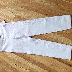 Ellen Tracy White Slim Fit Pants
